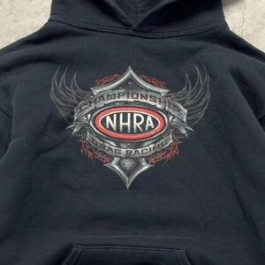 Champion Black Pullover Sweater with Ribbed Cuffs